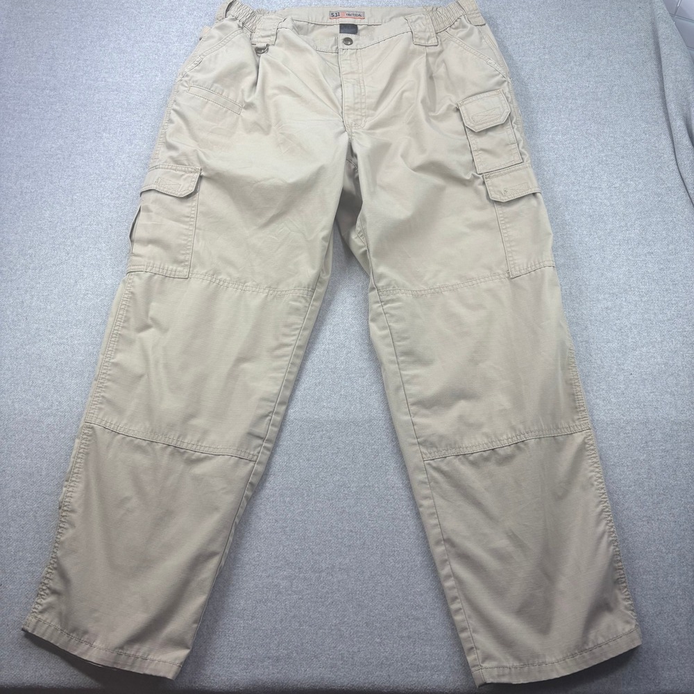 5.11 Tactical Taclite‎ Pro Pants Mens 40x30 Actual Tan Ripstop Workwear 74273